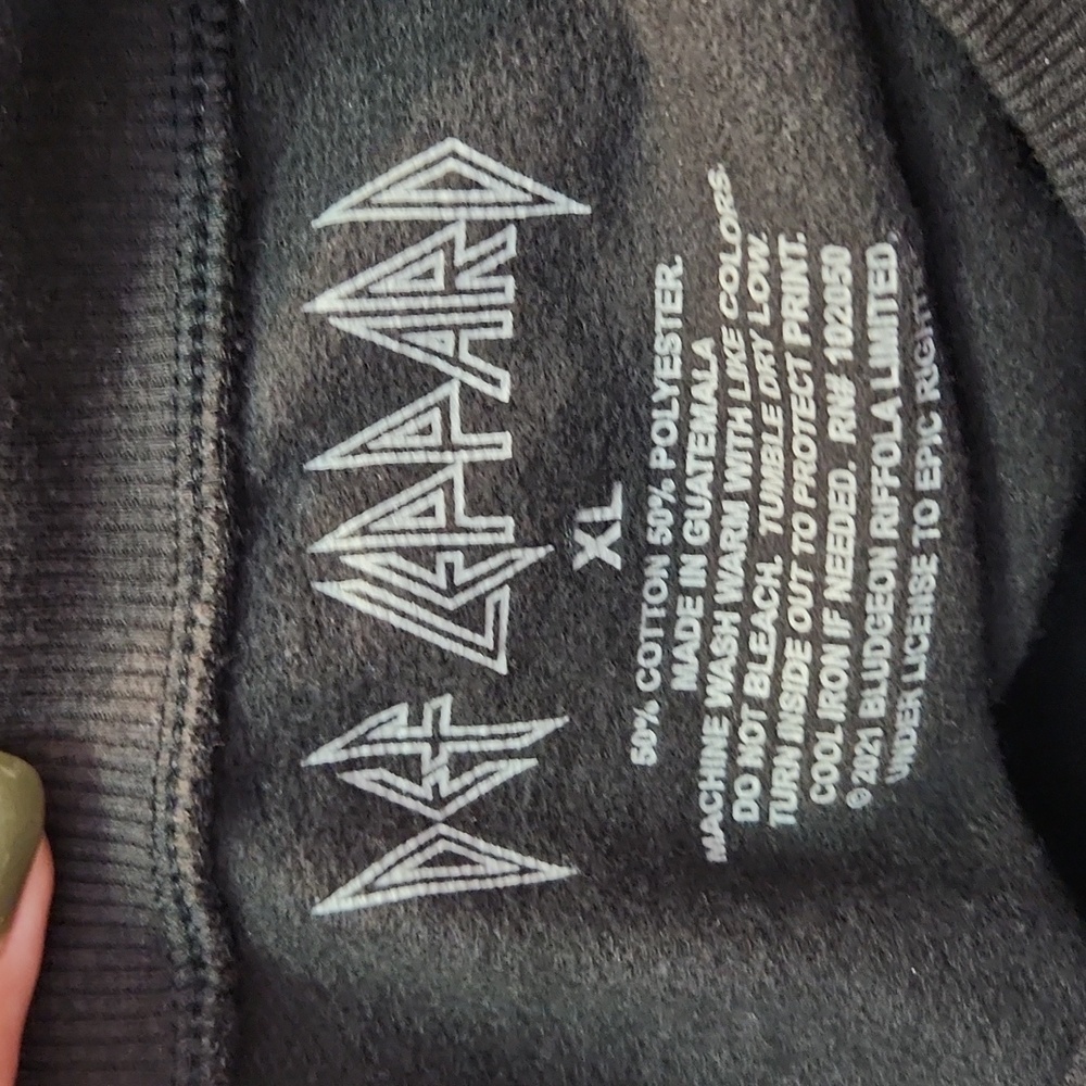 Def Leppard black sweatshirt XL - Picture 8 of 8